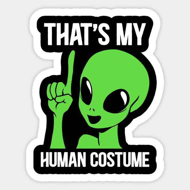 Alien Gray Human Costume by Tobe Fonseca Sticker by Tobe_Fonseca